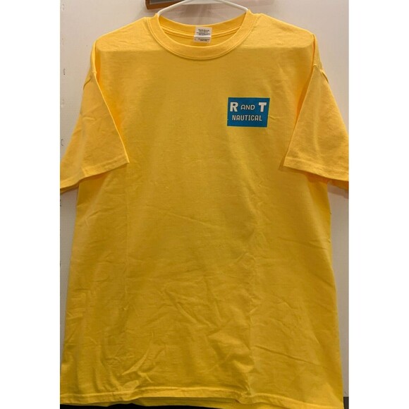 R and T Nautical T-Shirt Ultra Cotton Large Made in Haiti Casual Resort NWOT - Picture 2 of 5